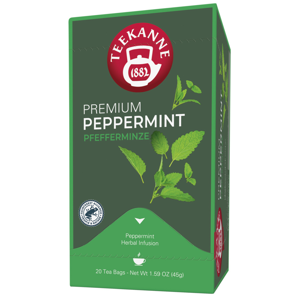 Pfefferminztee, Pfefferminze, Kräutertee, Teebeutel, Herbal Infusion