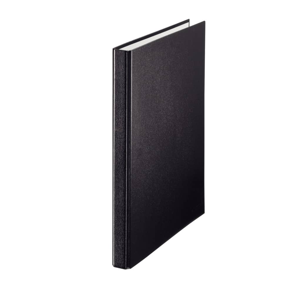 Notizbuch, Lederumschlag, Schwarz, Hardcover, A5