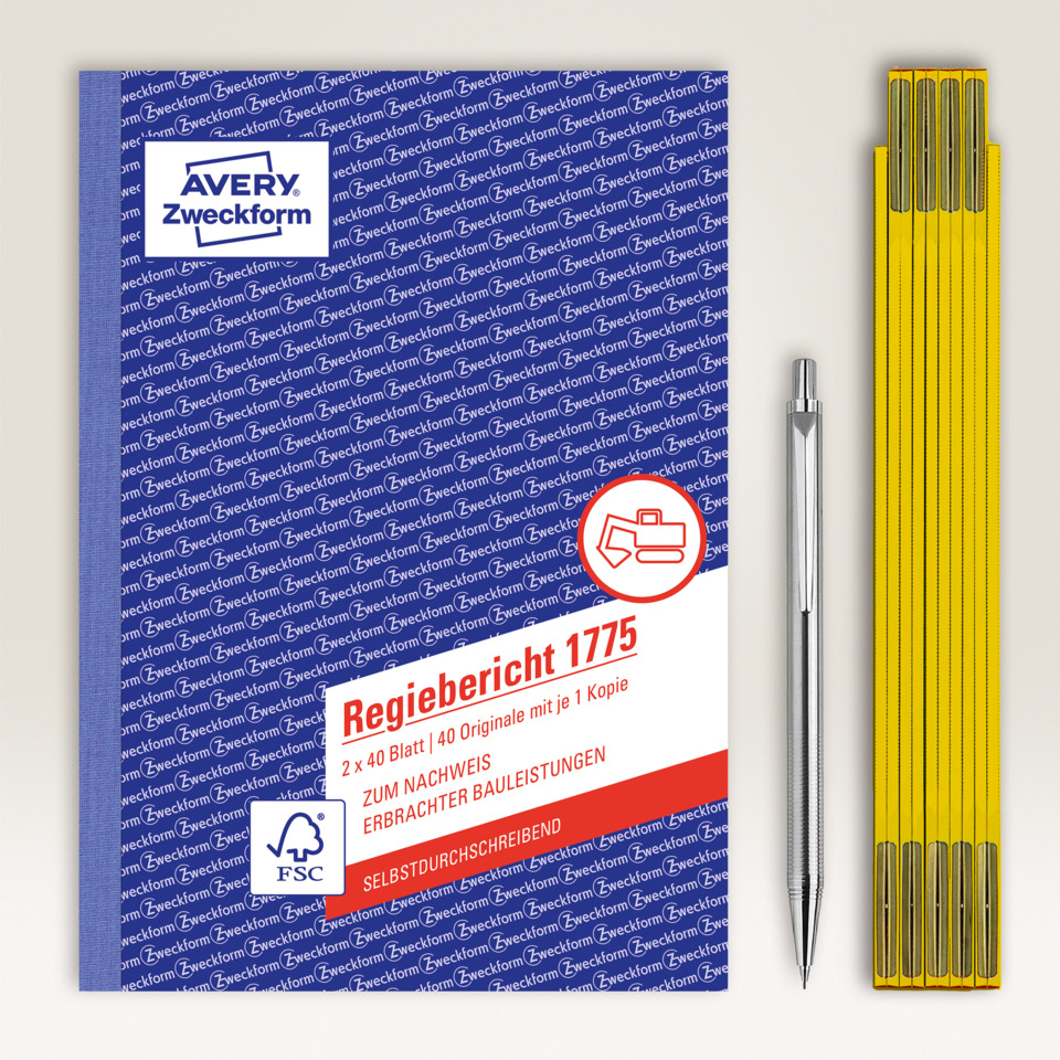 Ordner, Regiebericht, Blatt, Kopie, FSC