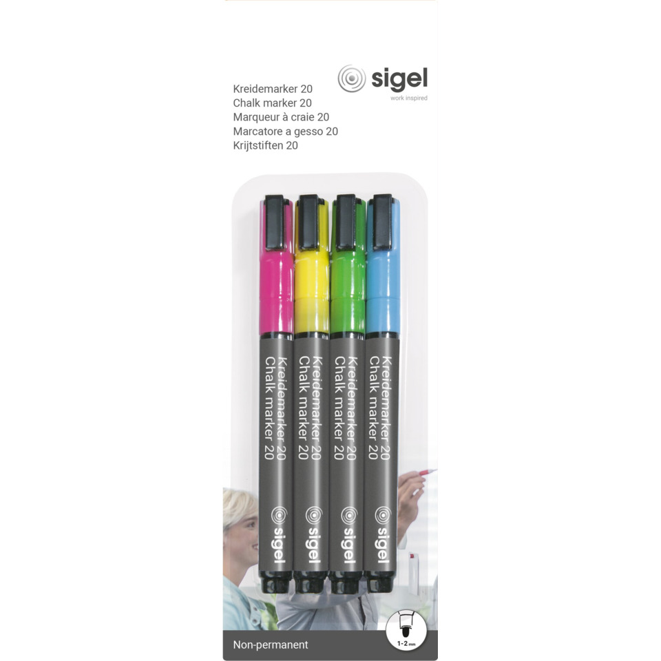 Kreidemarker 20, Kugelschreiber, Marker-Set, Pastellfarben, Schreibset