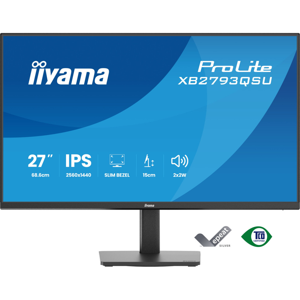 27 Zoll, IPS, Monitor, Schlanker Rahmen, Ständer