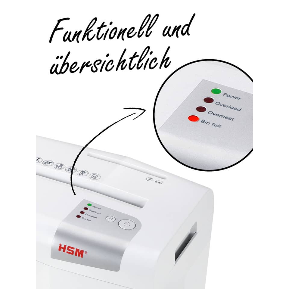 Kassette, Dokumentenscanner?, Schredder?, Papiertragbar?, Indikatorleiste