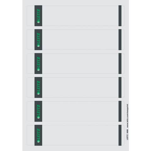 Rückenschild selbstklebend PC, Papier, kurz, schmal, 150 Stück, grau LEITZ 1686-20-85