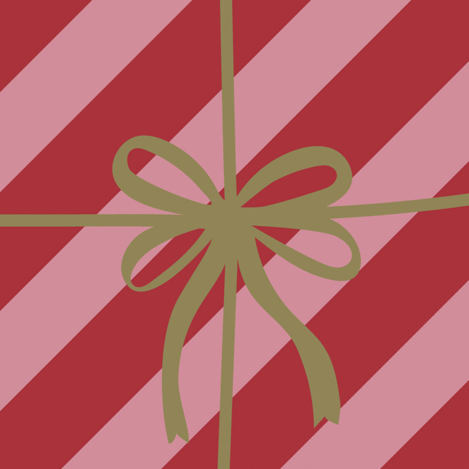 present, gift, wrapped, bow, pattern