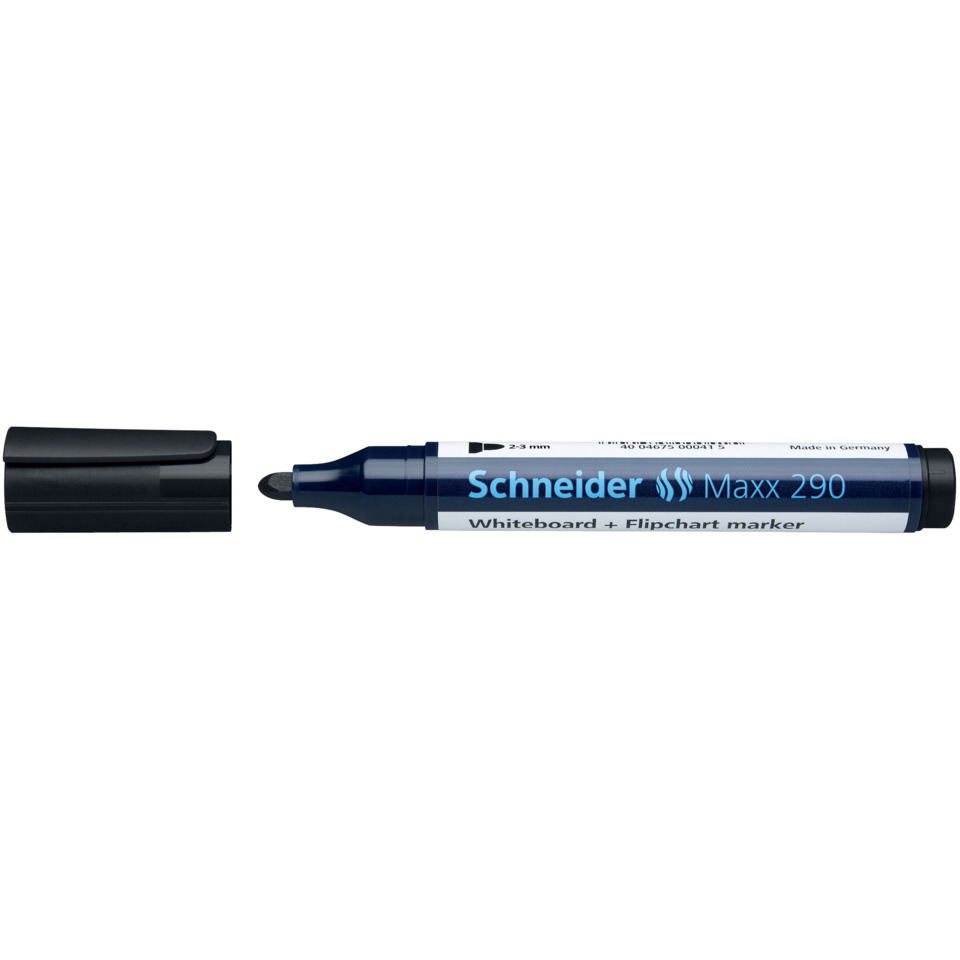 Whiteboard-Marker, Grobspitze/Filzspitze, Blauer Marker, Schneider Maxx 290, Markerstift