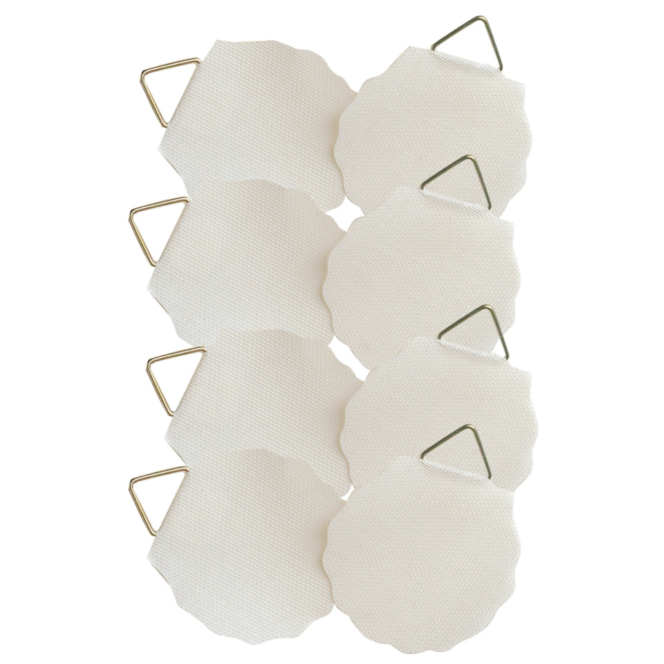 wicked, textile, cotton, white, scalloped