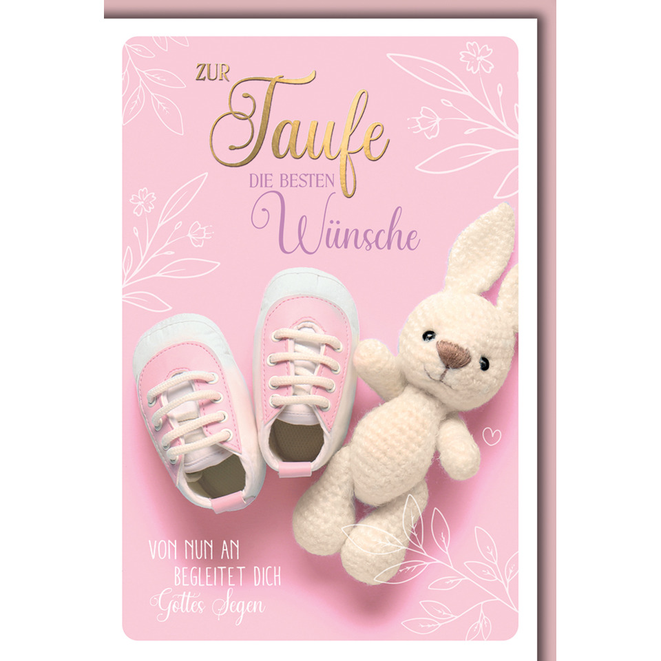 baby-shoes, pink, knitted-toy, bunny, card-poster