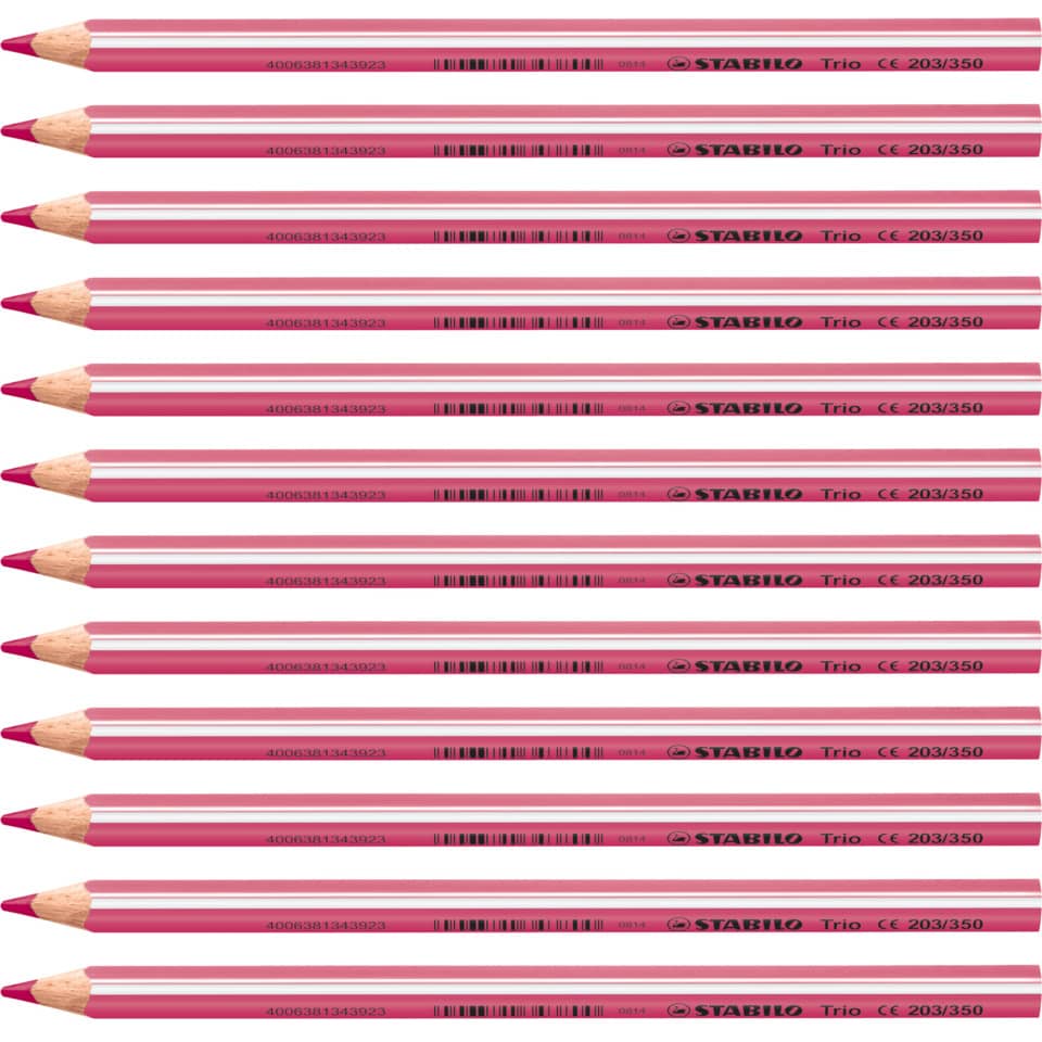 Bleistift, Rundholz, Rosa, Roter Radiergummi?, Trio Stabili?