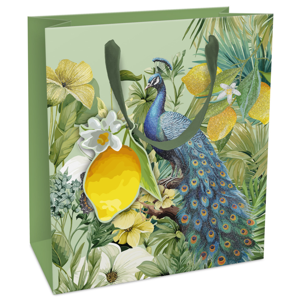 tafelset, geschenkverpackung, tropische-vögel, pfau, blumen-laden