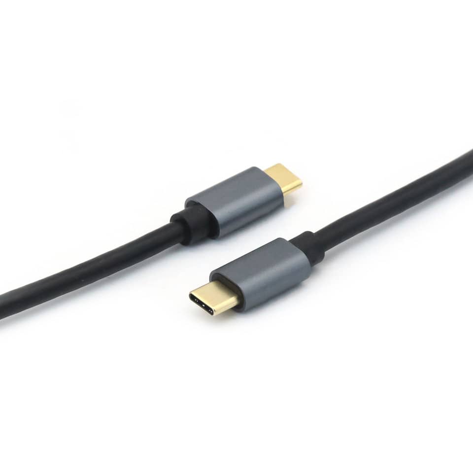 USB-C-Kabel, HDMI-Adapter, Typ-C-Kabel, vergoldet, metallisch-grau