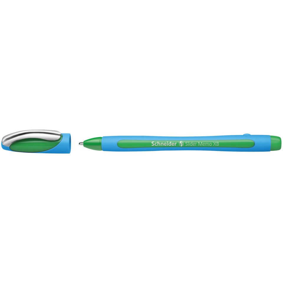 Kugelstift, Schreiber, Gummi-Clip, Blau-Grün, Memoband?