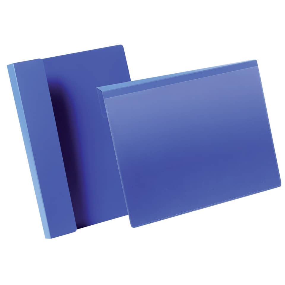 Kartenhalter, Blöcke, Magnetverschluss, Dreieckiges Muster, Blaue Farbe
