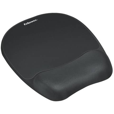 Handgelenkauflage mit Mauspad Memory Foam, 201,6 x 25,4 x 235 mm, schwarz FELLOWES 9176501