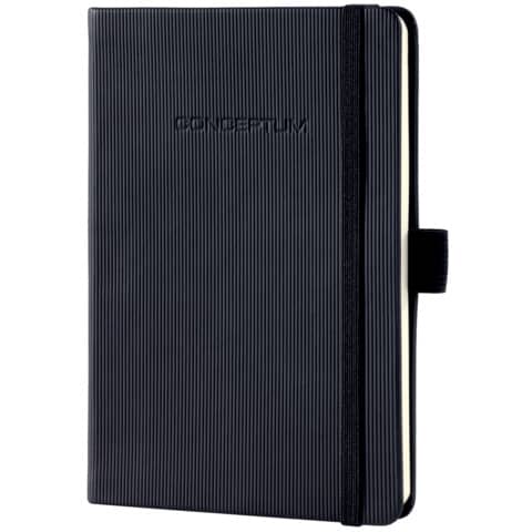Notizbuch Conceptum, A6, Hardcover, kariert, schwarz SIGEL CO131