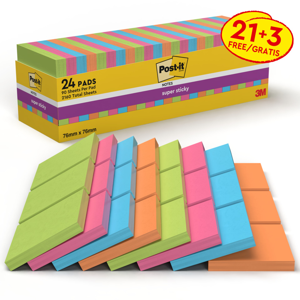 Post-it Notizen, Stiftnotizen, Multicolor, Notizblock, Schreibwaren Zubehör