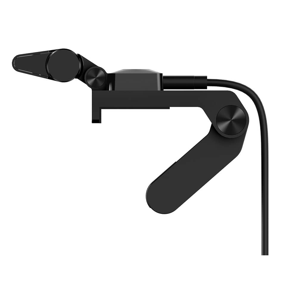 Schreibtisch-Mikrofonarm, Monitorarm, Klemmarm, schwarz, Metall