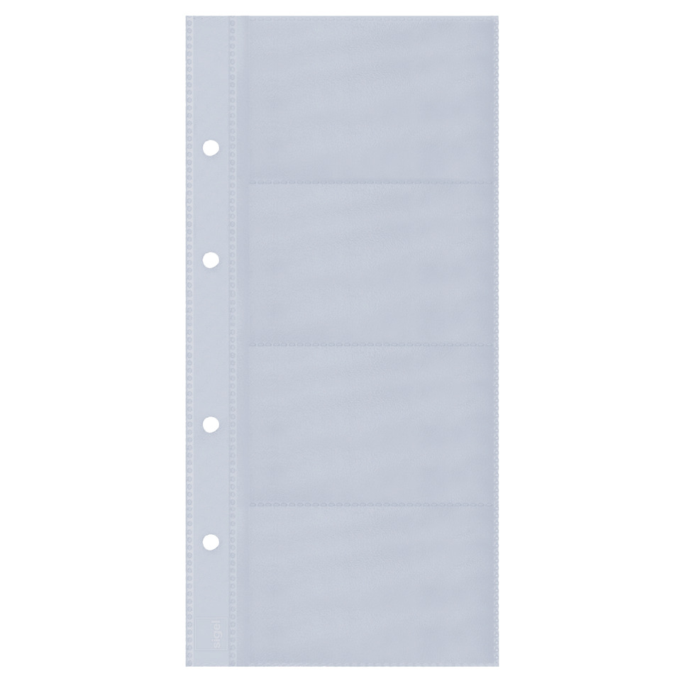 Acid-free sleeve, Binder sheet, Punched plastic, Transparent sleeve, A6/A7 format