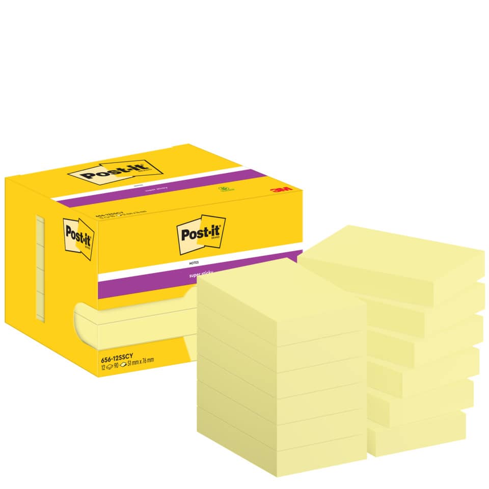 Post-it, Notizblöcke, Klebezettel, Sticky Notes, Gelb