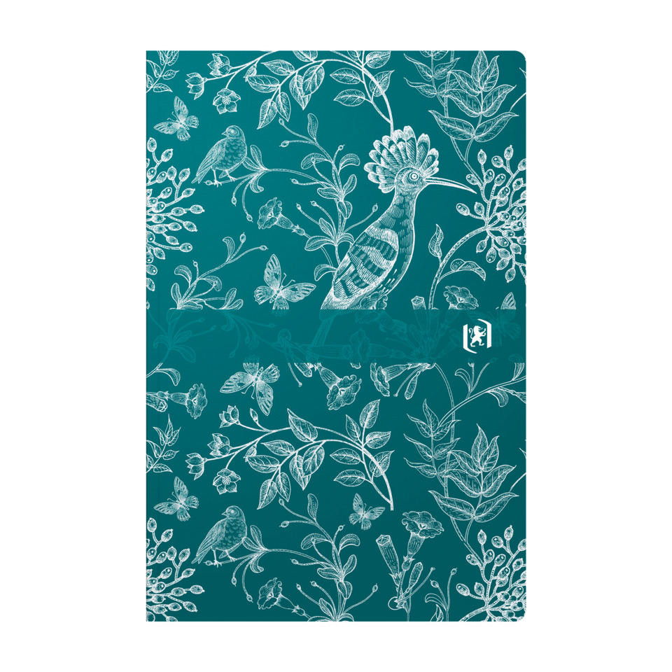 Papierhülle, Schutzhülle, Notizbuchhülle, Druckmuster, Vögel Ornament