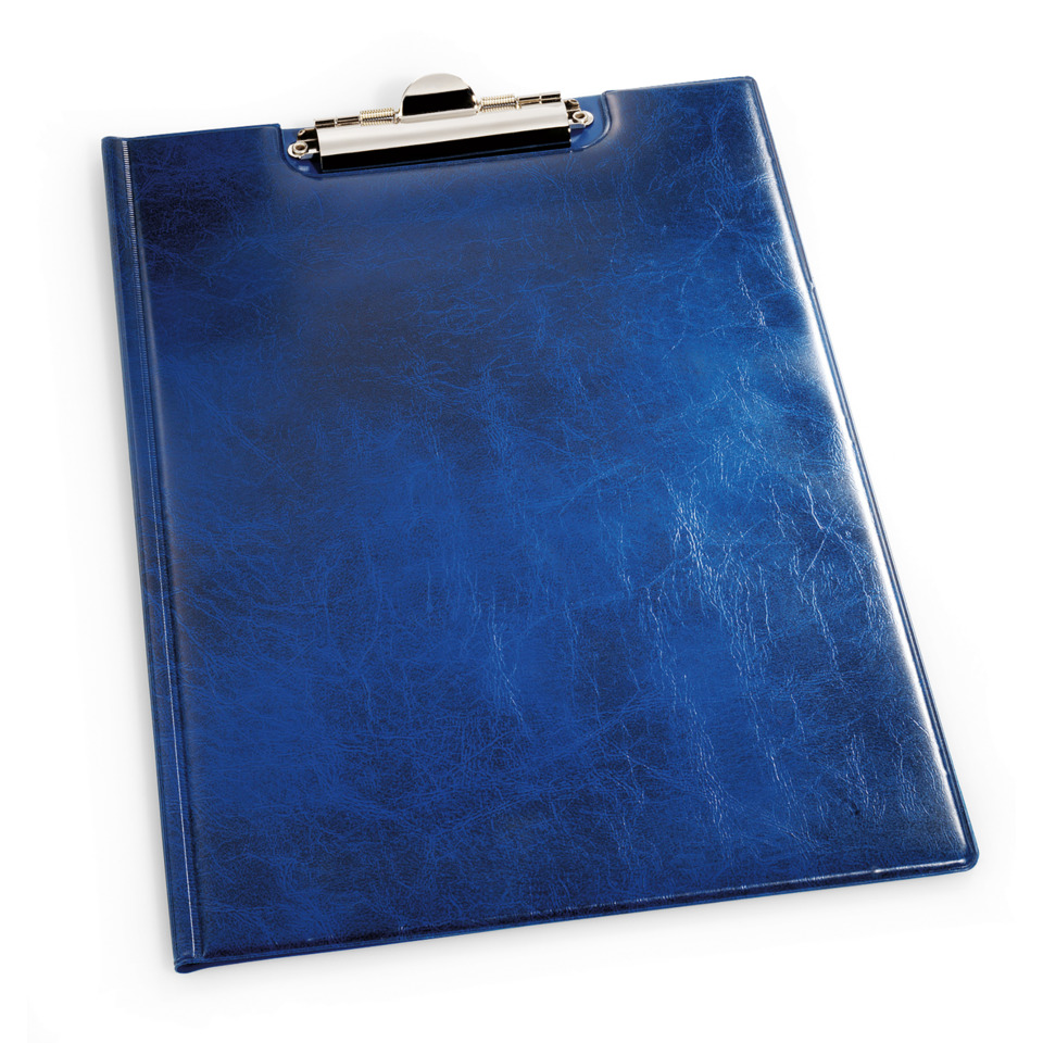 Clipboard, Blau, Leder, Dokumente, Klemmbrett