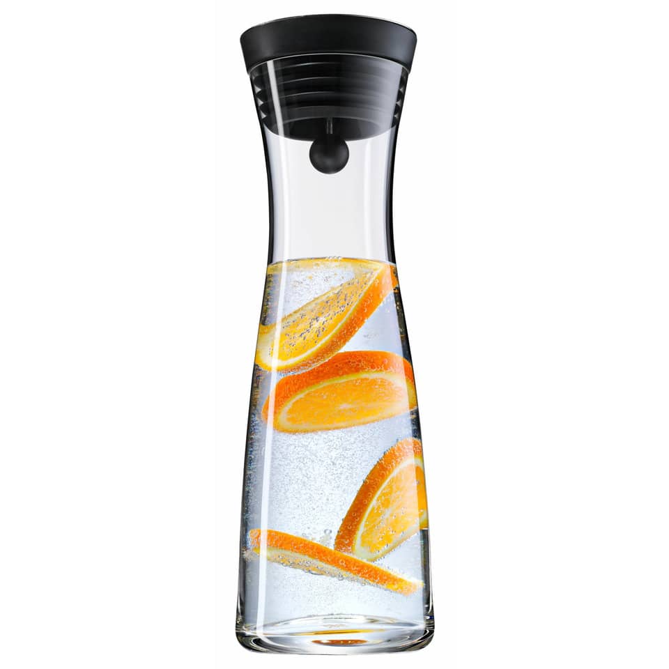 Karaffe, Wasser mit Zitrus, Fruchteinsatz, Glaskaraffe, Trinkkaraffe
