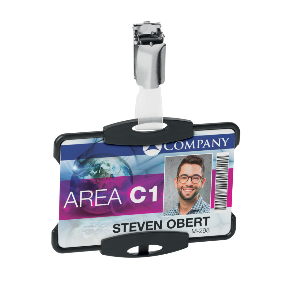ID-Karte, Namensschild, Ausweisklemme, Kartenhalter, Namensschild, ID-Ausweis, Namensschild, Ausweisclip, Badgeclip, ID-Halter
