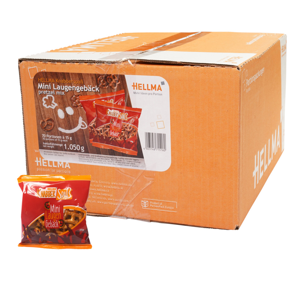 Mini pretzel bites, Pretzel mix, Snack package, Knabberspaß, Beutel