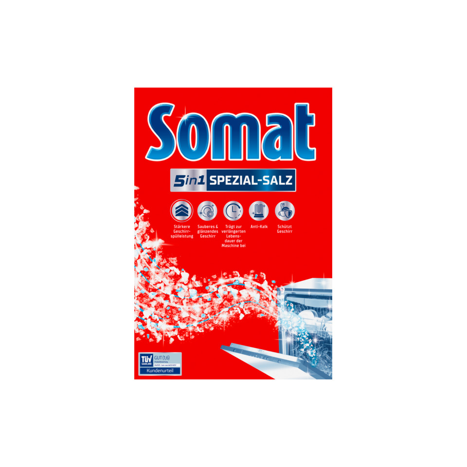 Reinigungsmittel, Spülmittel, Klarspüler, Spezial-Salz, 5in1