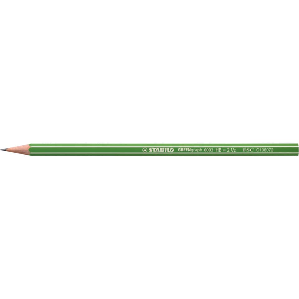 Bleistift, Grün, HB Graphit, Holzbleistift, Rundstift