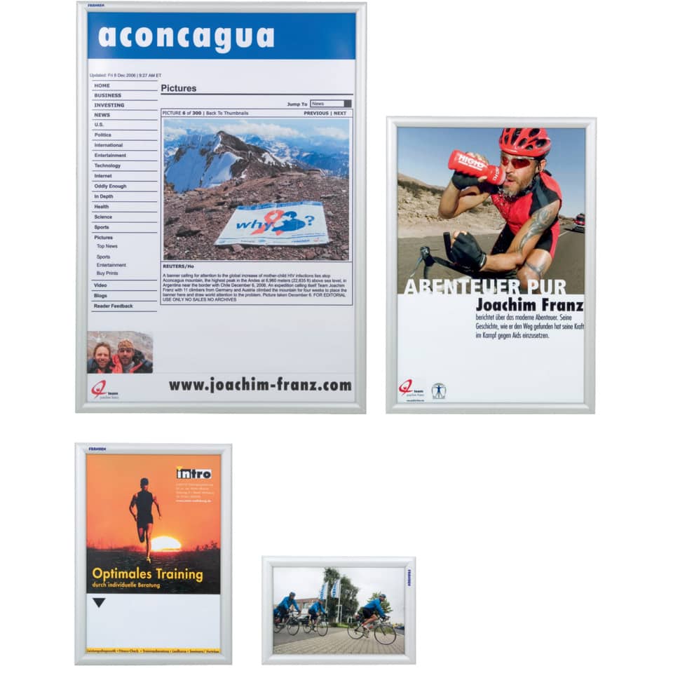poster, cycling, advertisement, frame, mounting