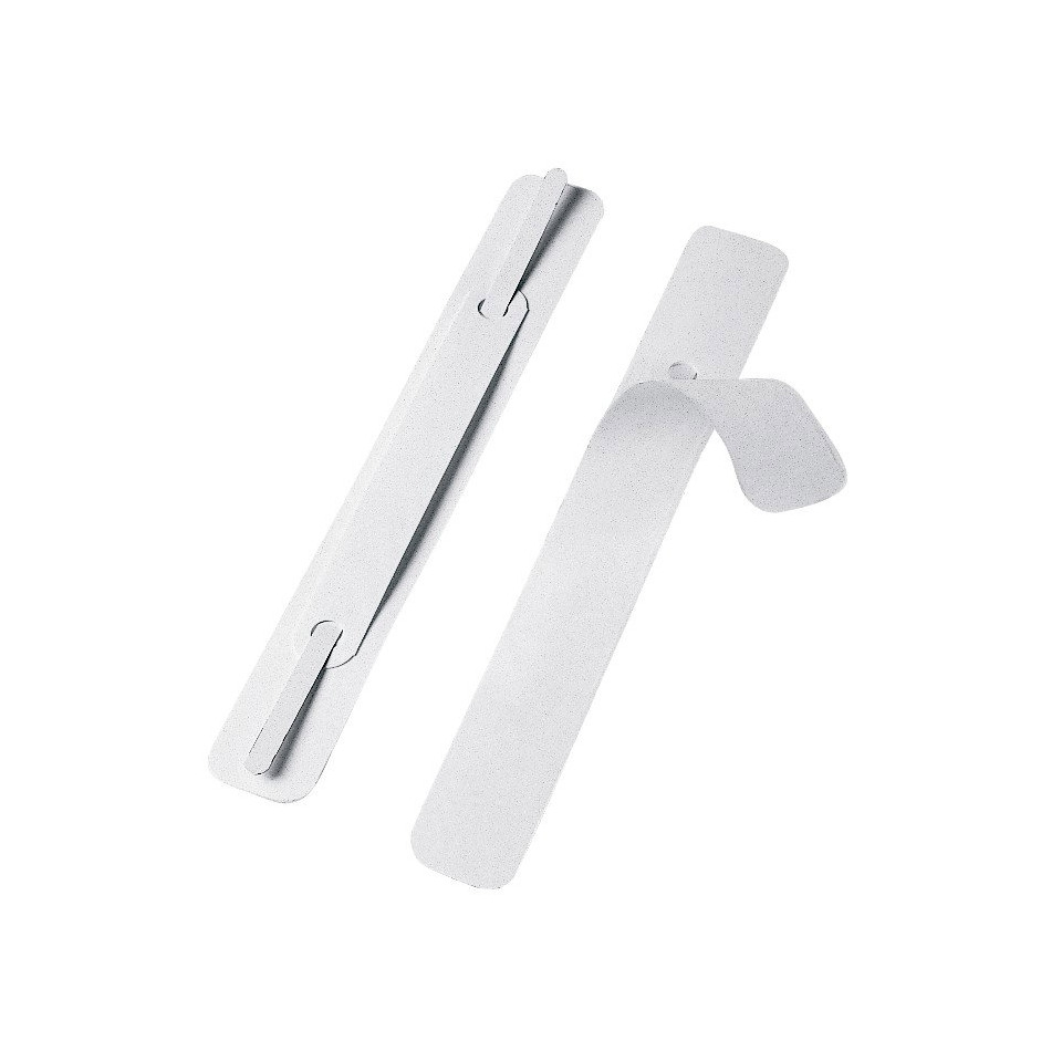 clip, Binder, wei?, White, Metall