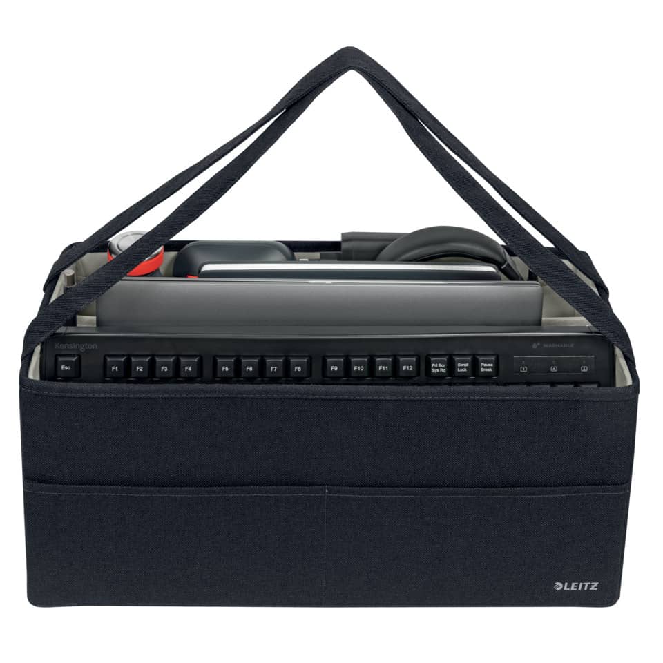 unterlagen-tragecase, transporttasche, koffer-fach, blau-schwarz, organizer-koffer