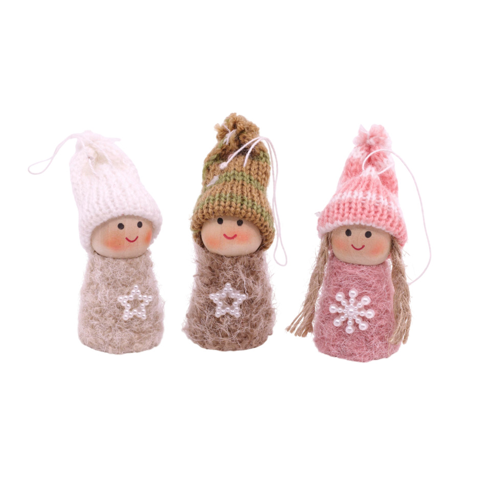 Kuscheltier, Weihnachtsdeko, Pullover, Kopfleuchte, Nadelspitze