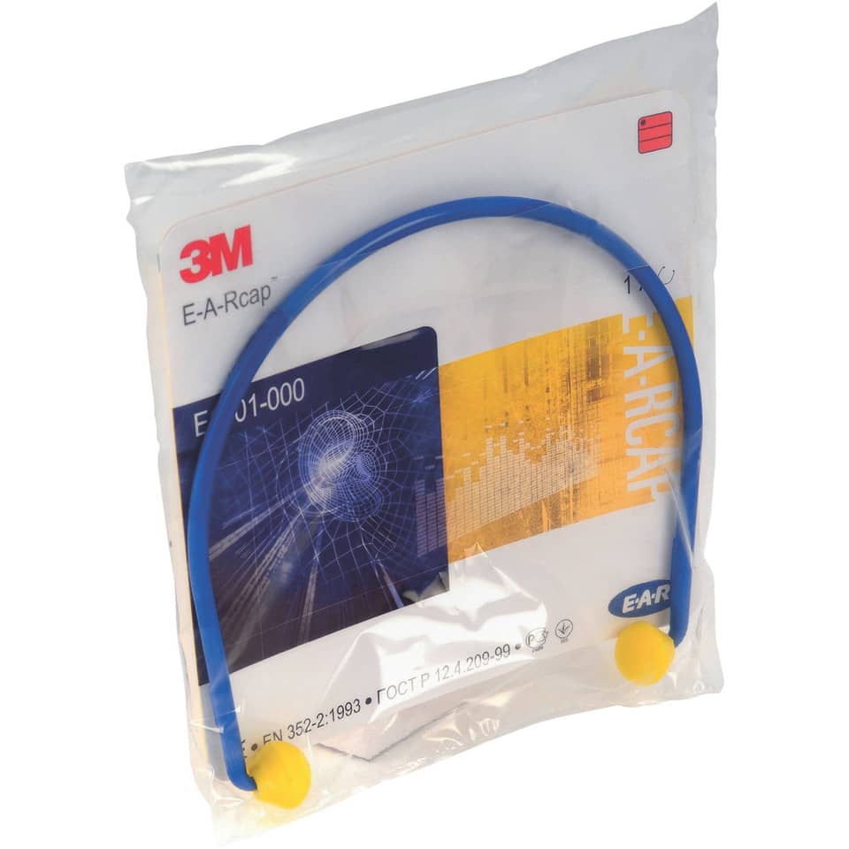 3M E-A-Rcap, Gehörschutz, Ohrstöpsel, blaues Stirnband, Beutel