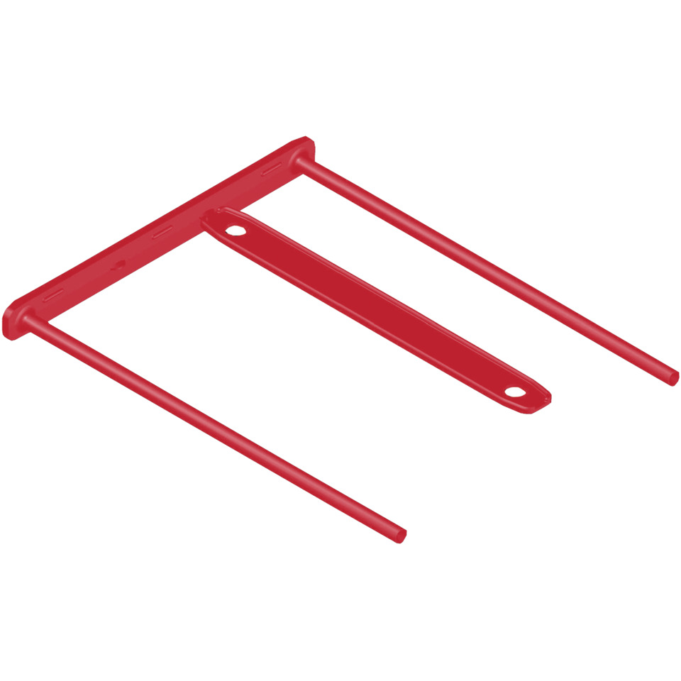 Fahrradständer, Stahlhalter, roter Rahmen, Halterung, Klemmhalter