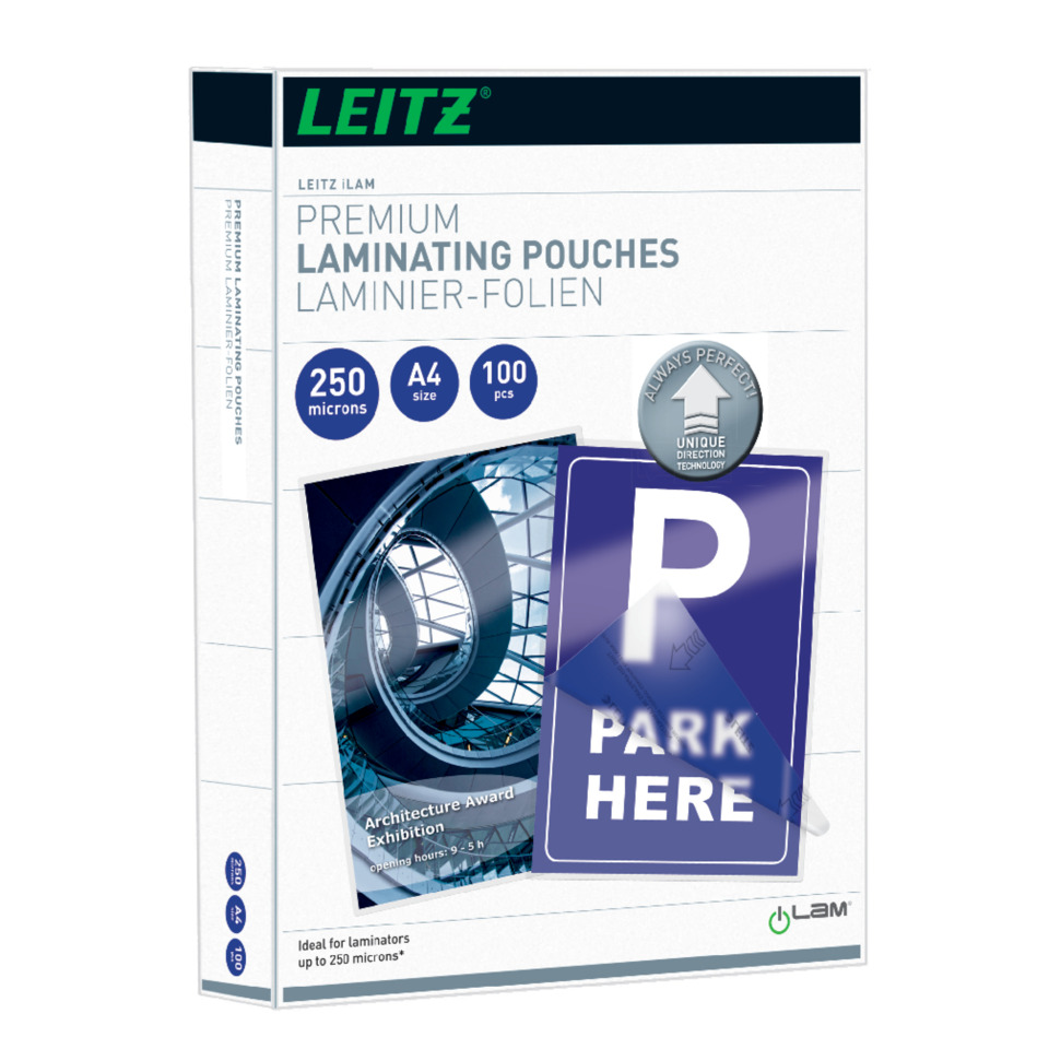 laminierfolien, A4 Größe, 250 Mikron, durchsichtige Hülle, Parkschild