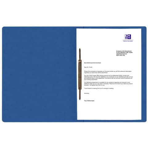 Schnellhefter Top File+, A4, Karton, blau OXFORD 400116201