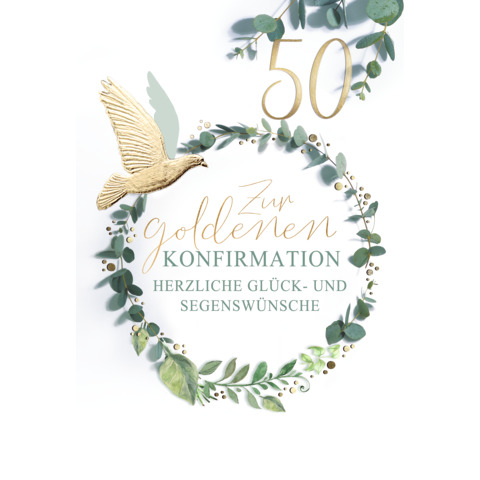 Karte zur goldenen Konfirmation  11-1049