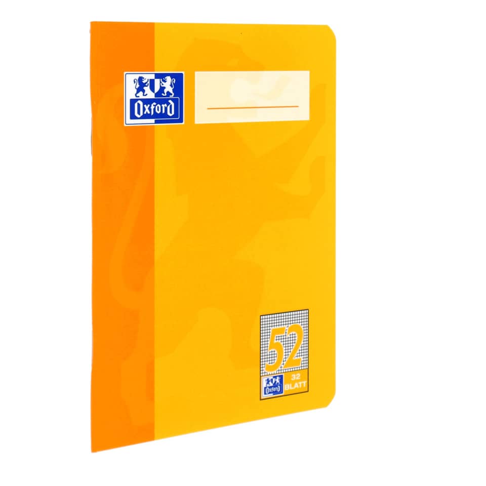 Schulheft, Notizheft, A5, Orange, Oxford