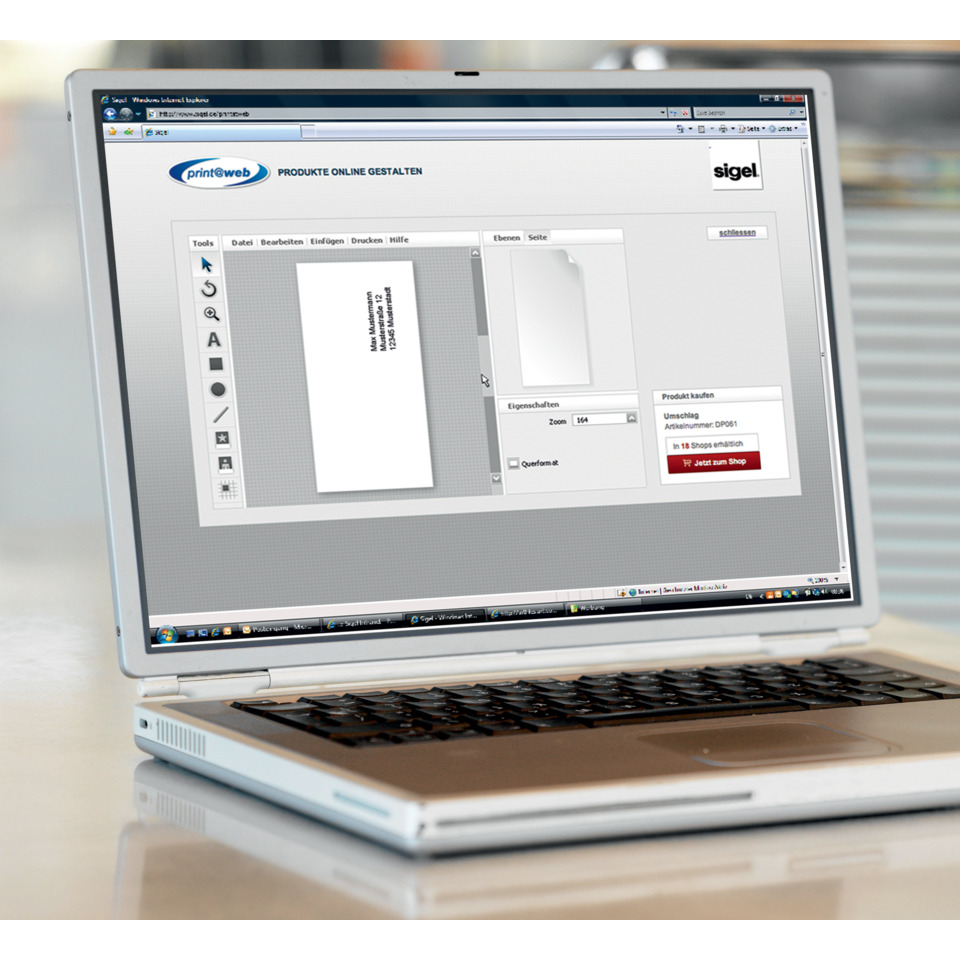 laptop, computer, Bildschirm, Design-Software, Oberfläche