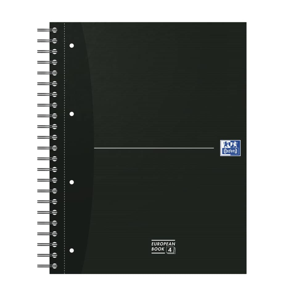 kleines Spiralheft, Notizbuch, Oxford Logo, Kein Muster, Linealrand