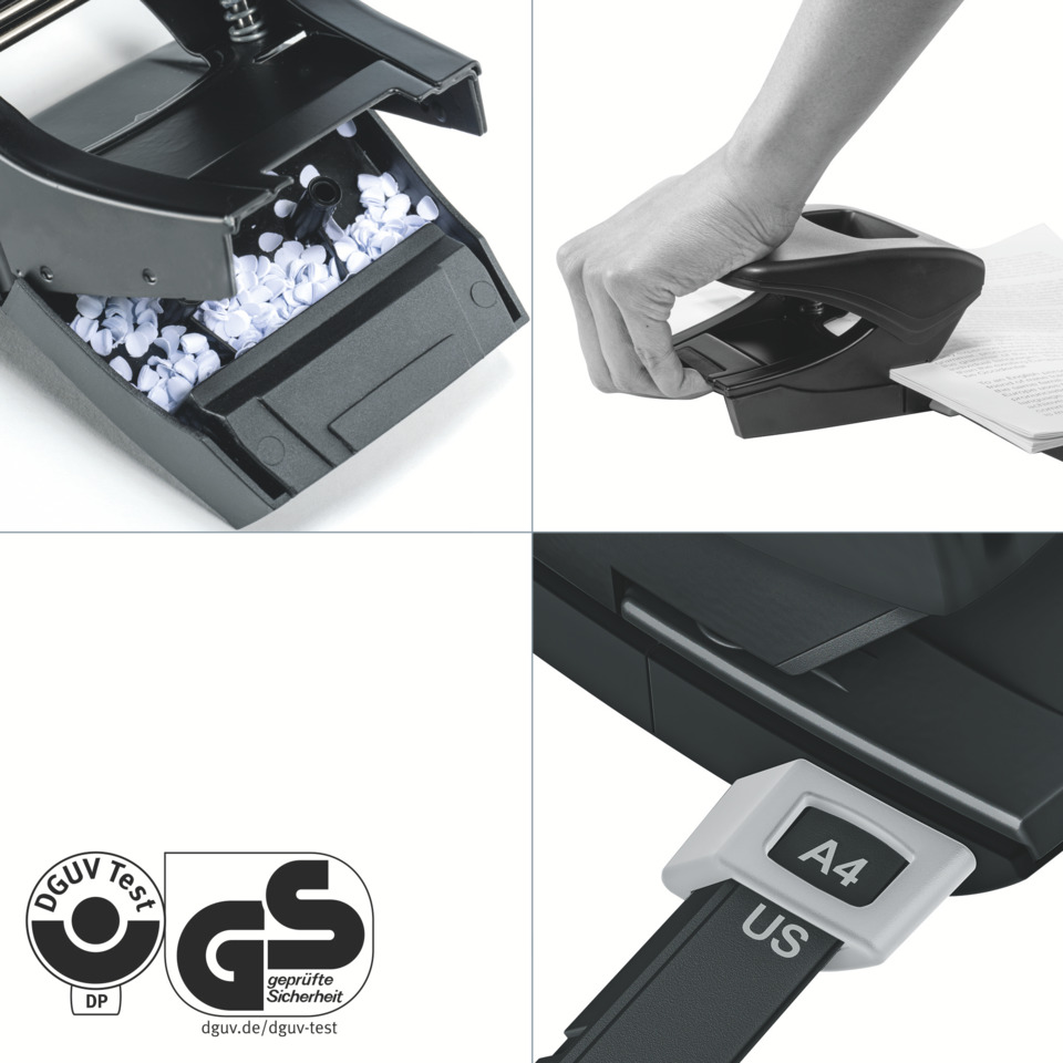 stapler, Locher, Locher mit Stempel, Stempel?, Klebstempel?, Klebezettel, Schredder, Stempelstab, Papierschneidemittel, A4 Laufwerk