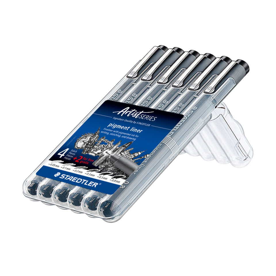 Pigmentstift, Tinte, Stift, Kunstbedarf, Liner