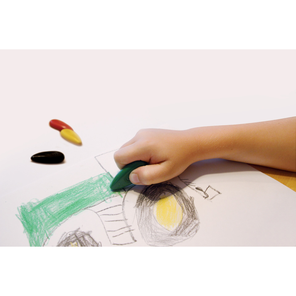 Kindmalstift, Kunstprojekt, Zeichnung, Grün, Hand