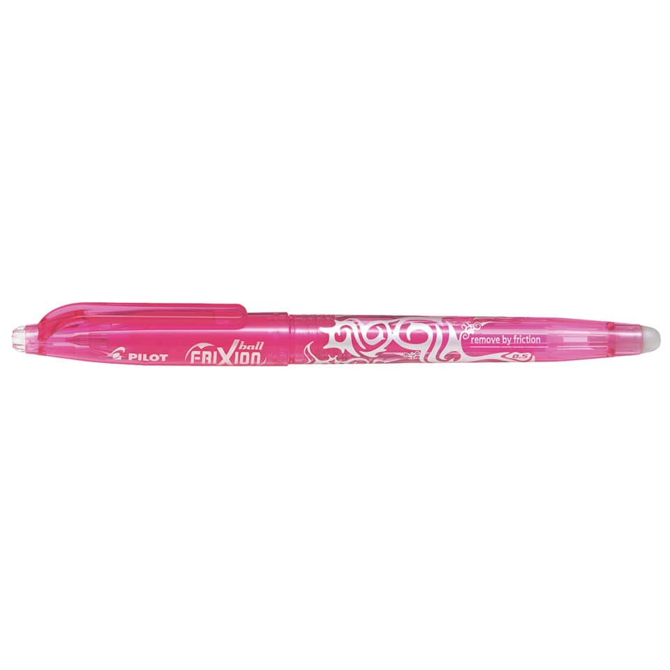 Kugelschreiber, Kugelstift, rosa, Muster, Gummiabschluss