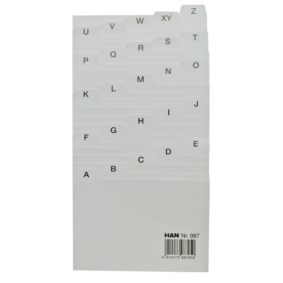 Alphabet Karten, Buchstaben Tabs, weißes Plastik, Tastatur-Schlüssel, Verpackungsaufkleber