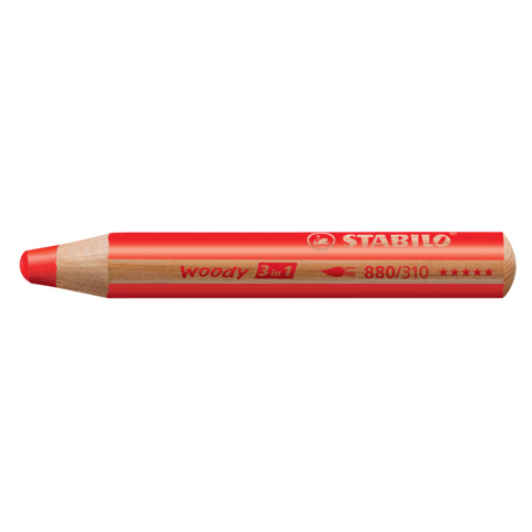 Multitalent-Stift woody 3 in 1, rot STABILO 880/310