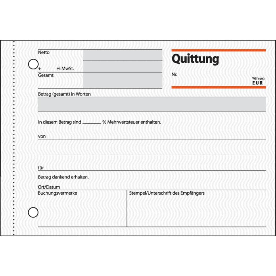 Quittung, Dokument, Formular, Kassenzettel, EU-Zahlung
