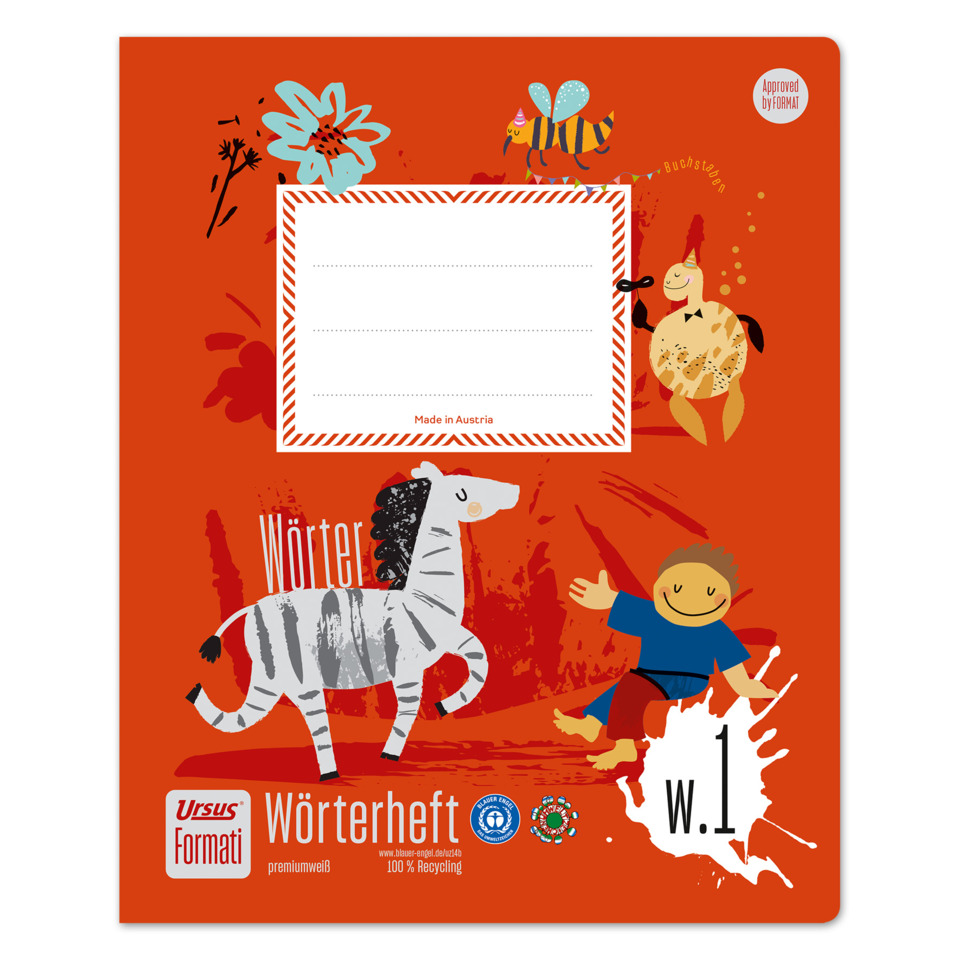 dictionary, notebook, orange, illustration, children