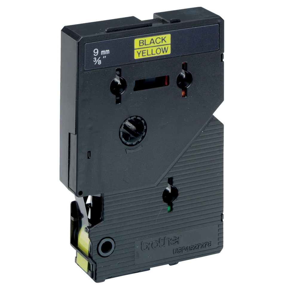 cassette, cassette adapter, 9mm, black yellow, electronics accessory
